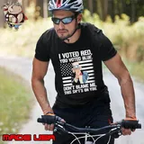 I Voted Red You Voted Blue Don'T Blame Me This 'S On You Uncle Sam Usa Flag T-Shirt
