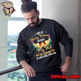 I'M A Strong Because My Dad In Heaven Watching Over Me WIng Rose Sweatshirt