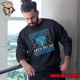 Lets Get Lit Ugly Hanukkah Menorah Chanukah Jew Sweatshirt