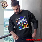 Los Angeles Chargers I wear blue for Autism accept understand love T Sweatshirt