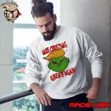 Make Christmas Great Again Trump Grinch big face shirt