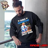 Make Hanukkah Great Again Trump Jewish Ugly Sweatshirt