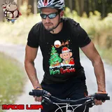 Monkey Wearing Santa Hat Xmas Tree Merry Christmas Monkey Unisex
