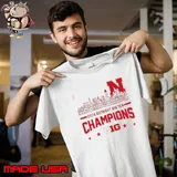 Nebraska Cornhuskers 2024 Outright Big Ten Champions name city skyline Unisex