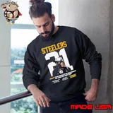 Official Mike Tomlin Pittsburgh Steelers Coach Most Consecutive Seasons At .500 Or Better Sweatshirt