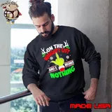 On The Naughty List And I Regret Nothing Grinch Xmas Sweatshirt