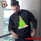 Santa Australian Shepherd Dog Christmas tree Sweatshirt
