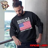 TRUMP Ending Of A Nightmare January 20th 2025 USA Flag Sweatshirt