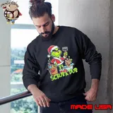 The Grinch Scrub A Dub Hat Santa Merry Christmas Shirt