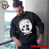 The earth is flat open your eyes stationary Sweatshirt