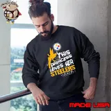 This princess love her Pittsburgh Steelers Sweatshirt