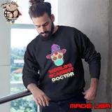 World’s Scariest Doctor Skull Tattoos Witch Face Mask Halloween Sweatshirt