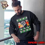 XRP to the moon ugly Christmas santa hat Sweatshirt