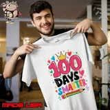 100 Days Smarter 100th Day Of School Kids Girls Teacher Unisex