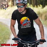 Awesome Born To Fly Fighter Jet Plane Airplane Sunset shirt
