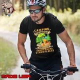 Camping Grandma Young At Heart slightly Older In Other Places Camping Shirt