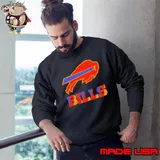 Josh Allen NFL Buffalo Bills Football Logo Sweatshirt
