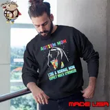 Autism Mom Like A Normal Mom Expect Stronger Autistic Sweatshirt