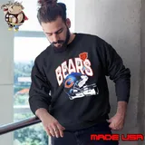 Chicago Bears helmet design retro Sweatshirt