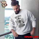 Deez Nuts Hedonistic Hardcore Gods Chill Skeleton Sweatshirt