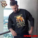 Gladiator 25th Anniversary 2000 2025 Signature Thank You For The Memories Signatures Sweatshirt