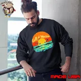 Gulf of Mexico Beach Palms Summer Vacation Sweatshirt