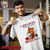 Horse I believe there are angels among us Unisex