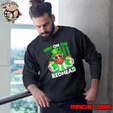 Leprechaun Dibs On The Redhead St Patricks Day Mens Sweatshirt