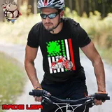 Motorcycle St Patrick’s day Irish American flag Unisex