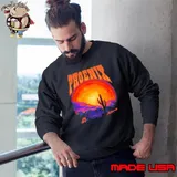 Phoenix Suns Authmade Solar Flare Nba 2025 Sweatshirt