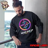 Pittsburgh Steelers never give up fight cancer in all colors shirt