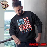 Retro I Don't Really Care Margaret American Flag Sweatshirt