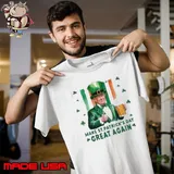 Trump drink beer make St Patrick's day great again US Irish flag Unisex