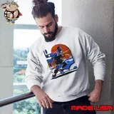 Vibrant basketball player artwork shirt