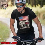 American Flag Mechanic Hourly Rate Happy Labor Day Unisex