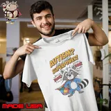 Autism Just My Superpower Superhero Racoon Shirt