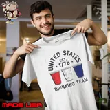 Awesome United States Drinking Team Est 1776 Shirt