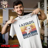 Axolotl Meme I Axolotl Questions Vintage Shirt