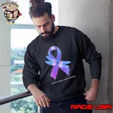 Hippie Dragonfly Purple Ribbon Overdose Awareness T-Shirt