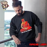 I Am My Own Demon Buddhist Oni Mask Meditating Monk Dark Art Sweatshirt