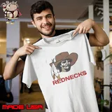 Rednecks Cowboy Wild West Icon With Classic Hat And Feathers Shirt