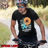 Scleroderma Awareness I Wear Teal Sunflower Ribbon T-Shirt