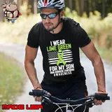 Son Non Hodgkins Lymphoma Cancer Awareness American Flag T-Shirt