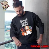 Thankful Grateful Blessed Shih Tzu Dog Fall Y'all Autumn Sweatshirt