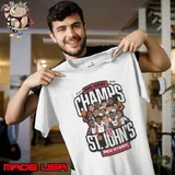The Big East St Johns Red Storm Mens Basketball 2025 Conference Champions Cartoon Shirt