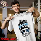 Warrior Support Squad Prostate Cancer Awareness Ribbon Messy Bun Unisex