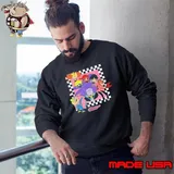 Anthony Mackie wearing Powerpuff Girls Cartoon Network shirt