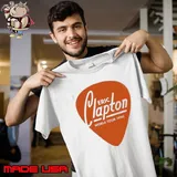 Eric Clapton Guitar Pick World Tour 1990 shirt