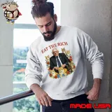 Hasan Piker cats eat the rich flowers shirt
