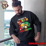 I'M Ready To Crush Truck Junenth Gamer Toddler Sweatshirt